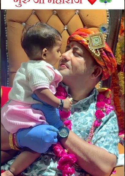 Guruji with devotee
